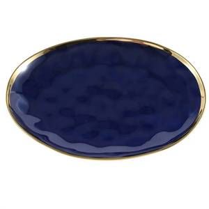 NEW PAMPA BAY oversized serving platter in blue and gold